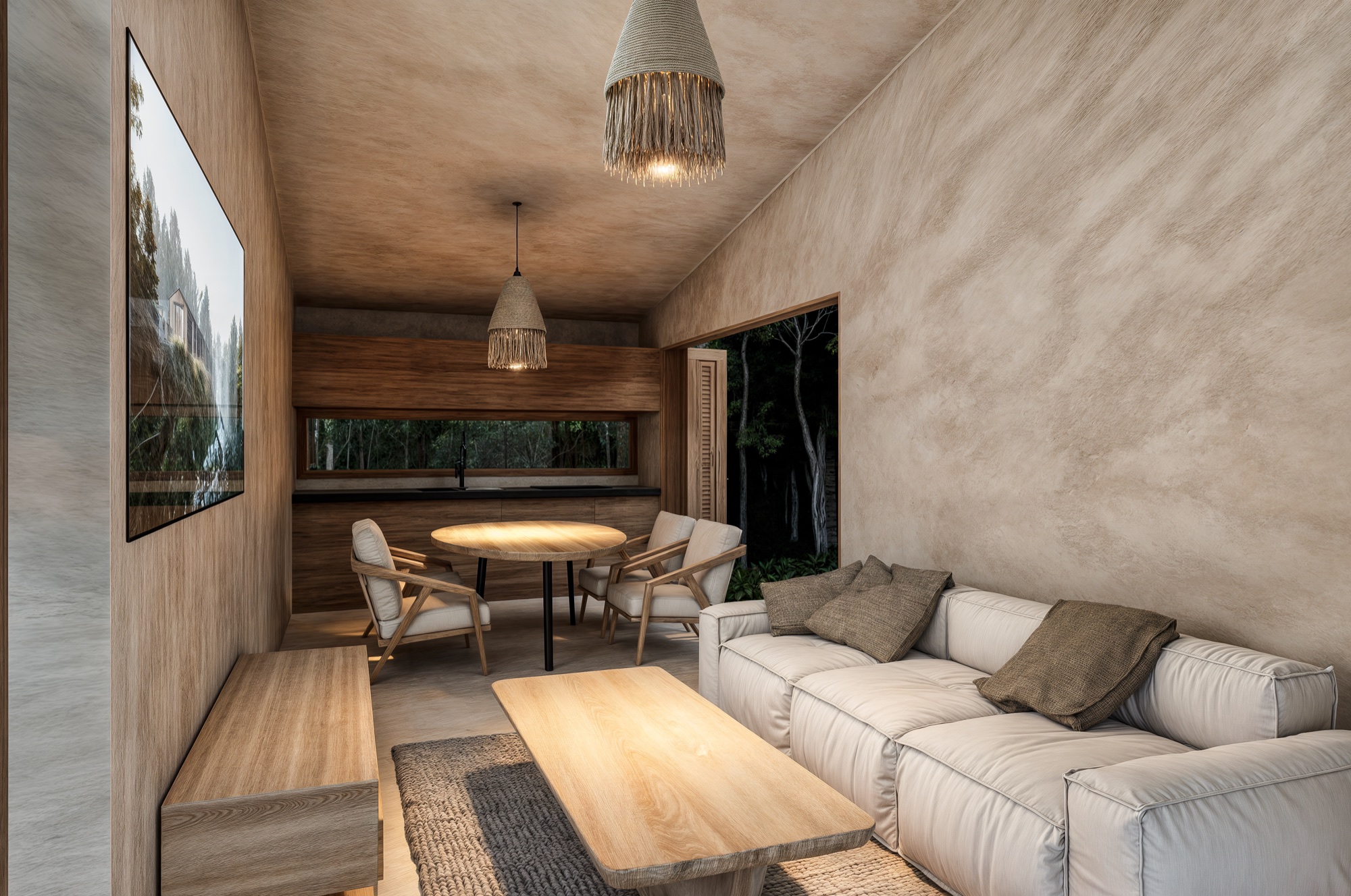 Interiores de The Reserve Bacalar