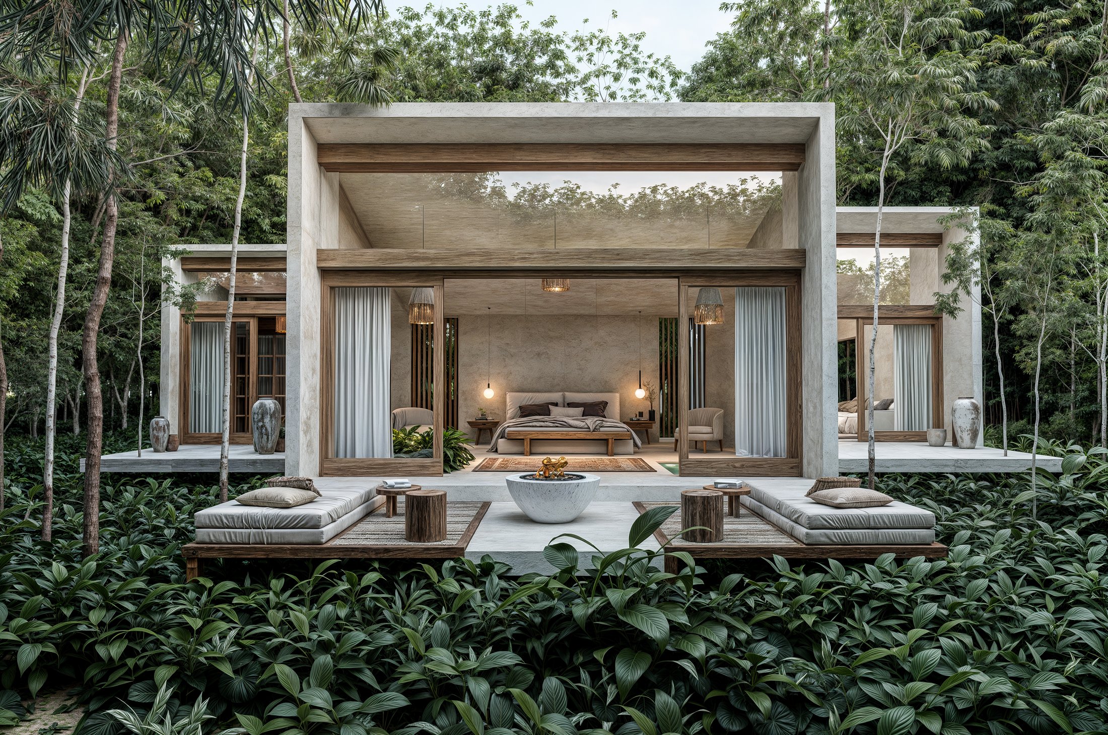 Suites y villas en chukum y concreto